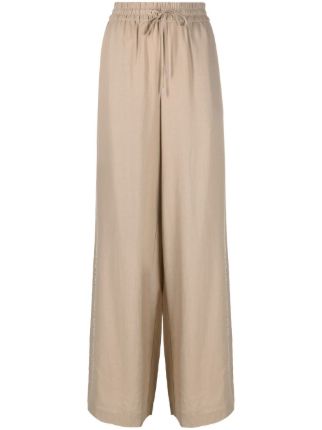 Karl Lagerfeld Drawstring Wide Leg Trousers Farfetch