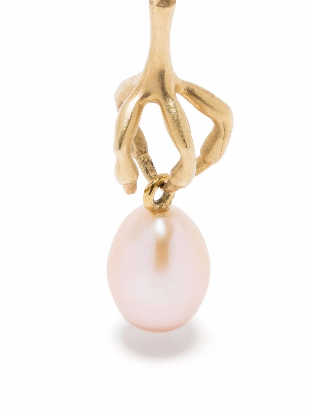 фото Annette ferdinandsen серьги-подвески claw из желтого золота