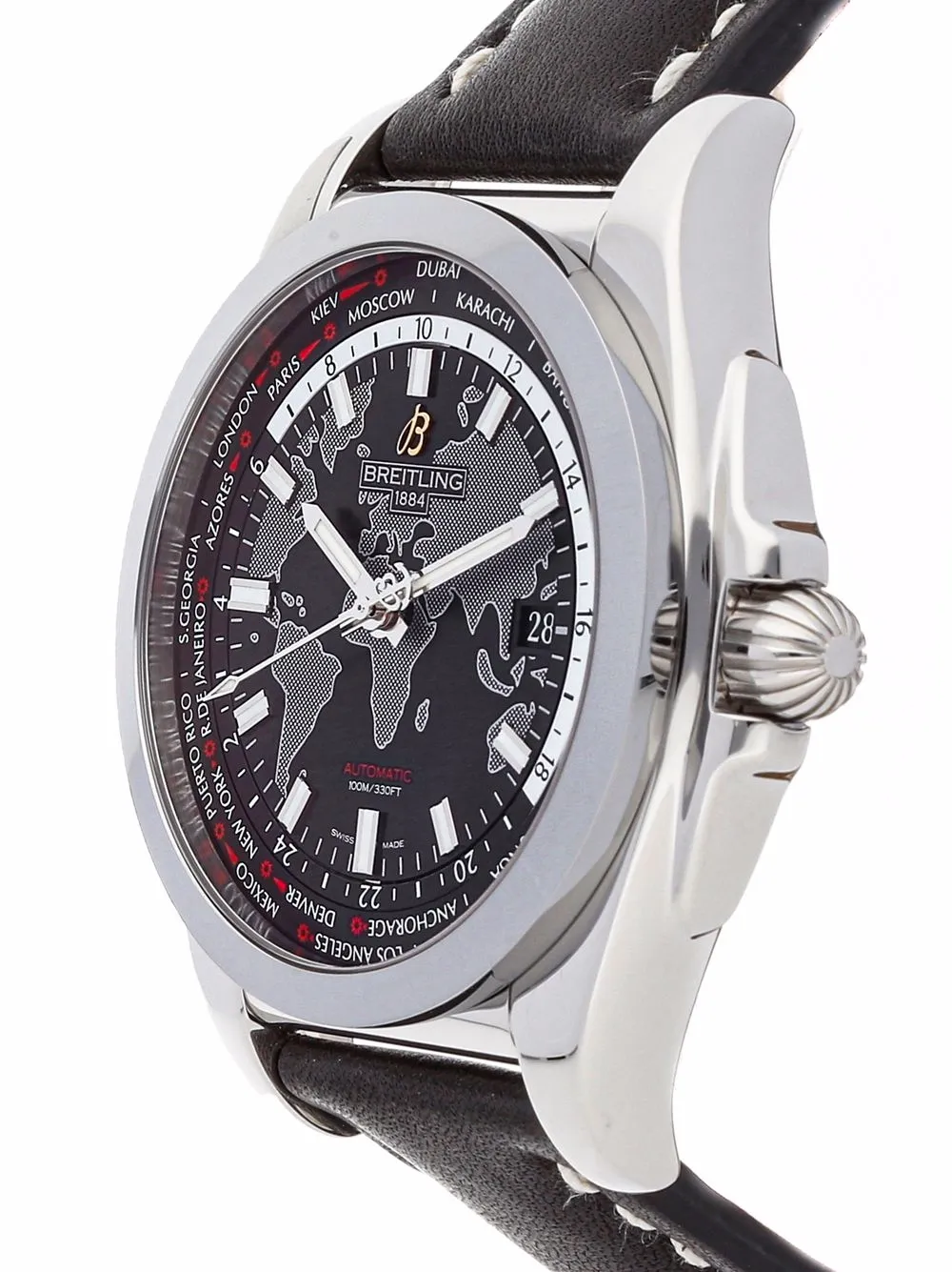 фото Breitling pre-owned наручные часы galactic unitime pre-owned 44 мм