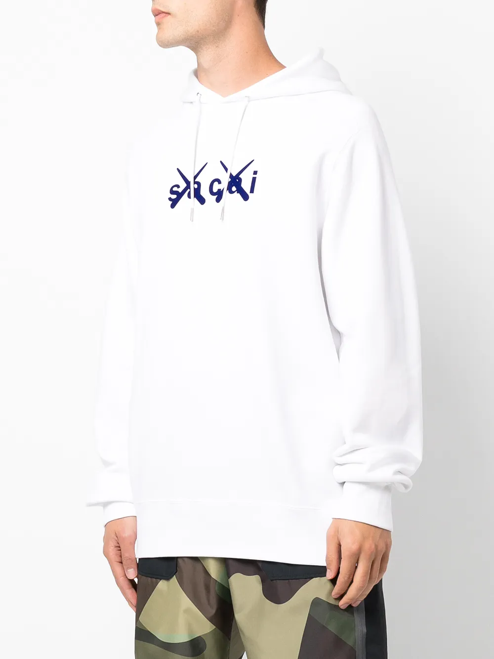 фото Sacai худи с логотипом