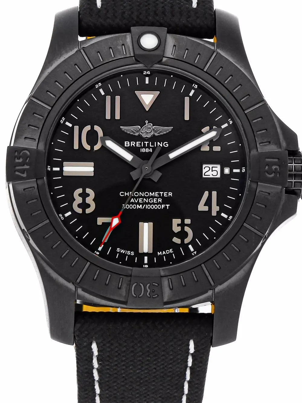 фото Breitling pre-owned наручные часы pre-owned avenger seawolf night mission 45 мм