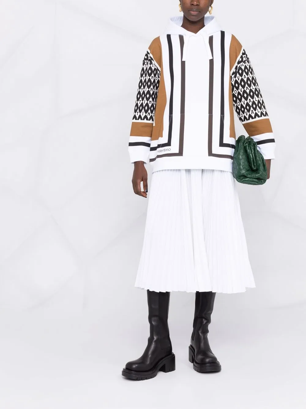 фото Valentino худи с принтом foulard archive