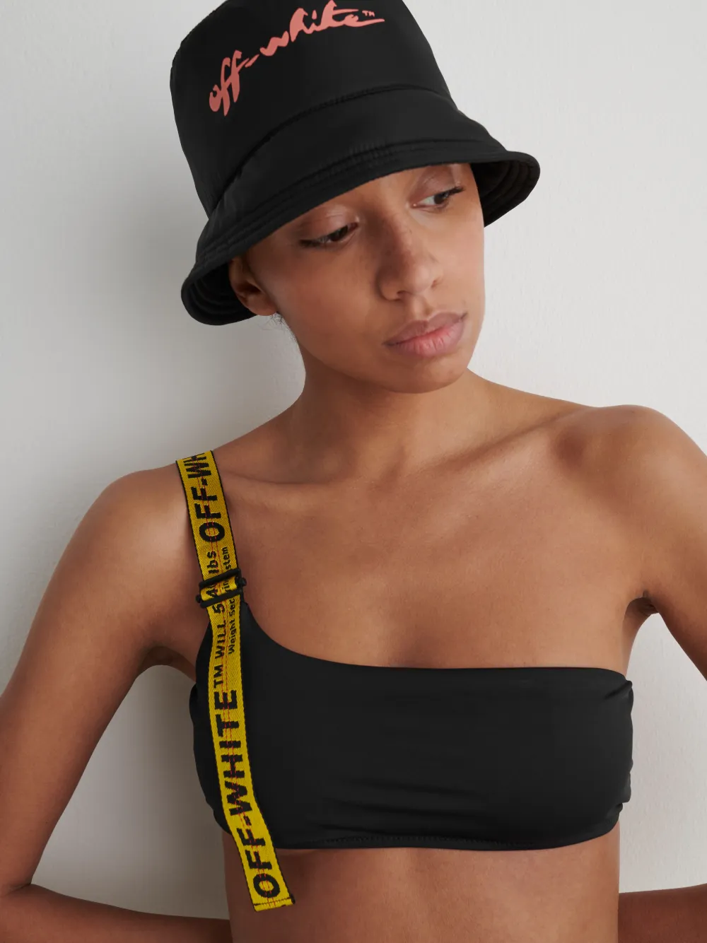 Logo Band Asymmetric Bikini Off White Official Site