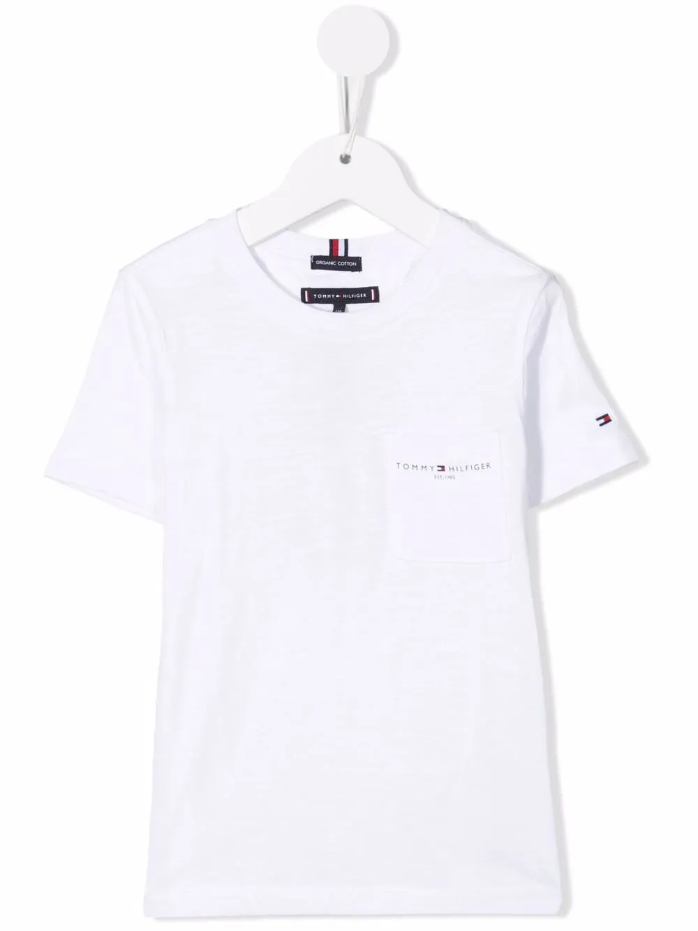 фото Tommy hilfiger junior футболка из органического хлопка с логотипом