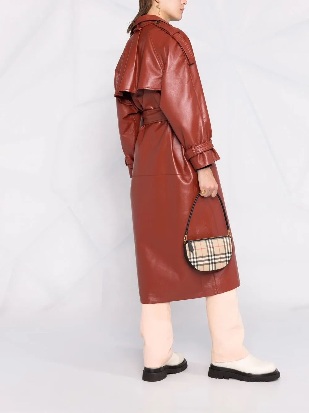 фото Burberry сумка-тоут olympia в клетку