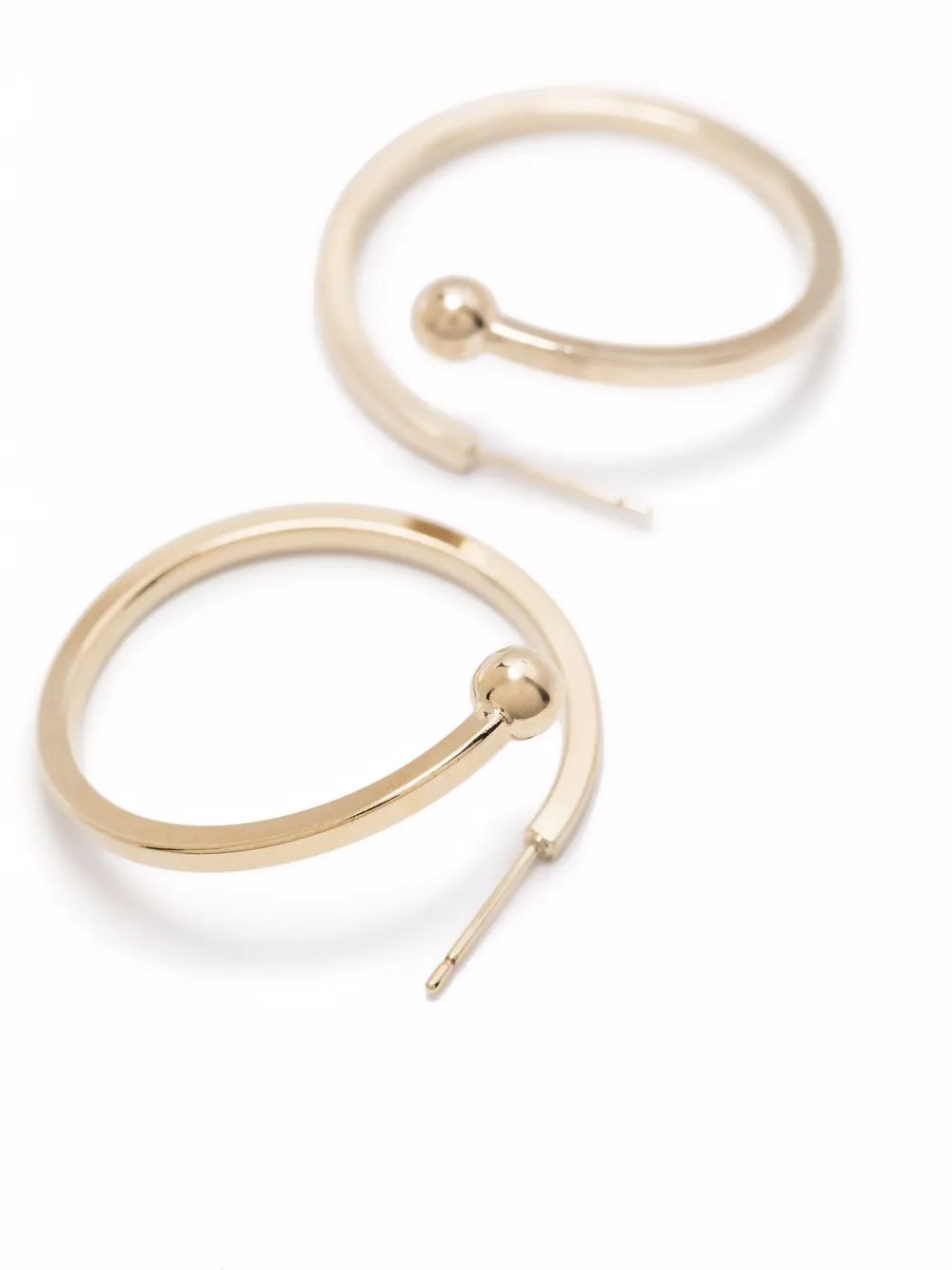 фото Justine clenquet скульптурные серьги-кольца carly