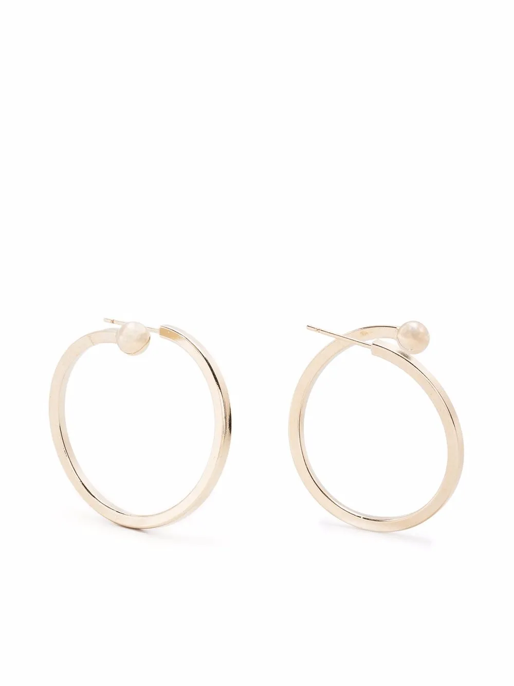 фото Justine clenquet скульптурные серьги-кольца carly