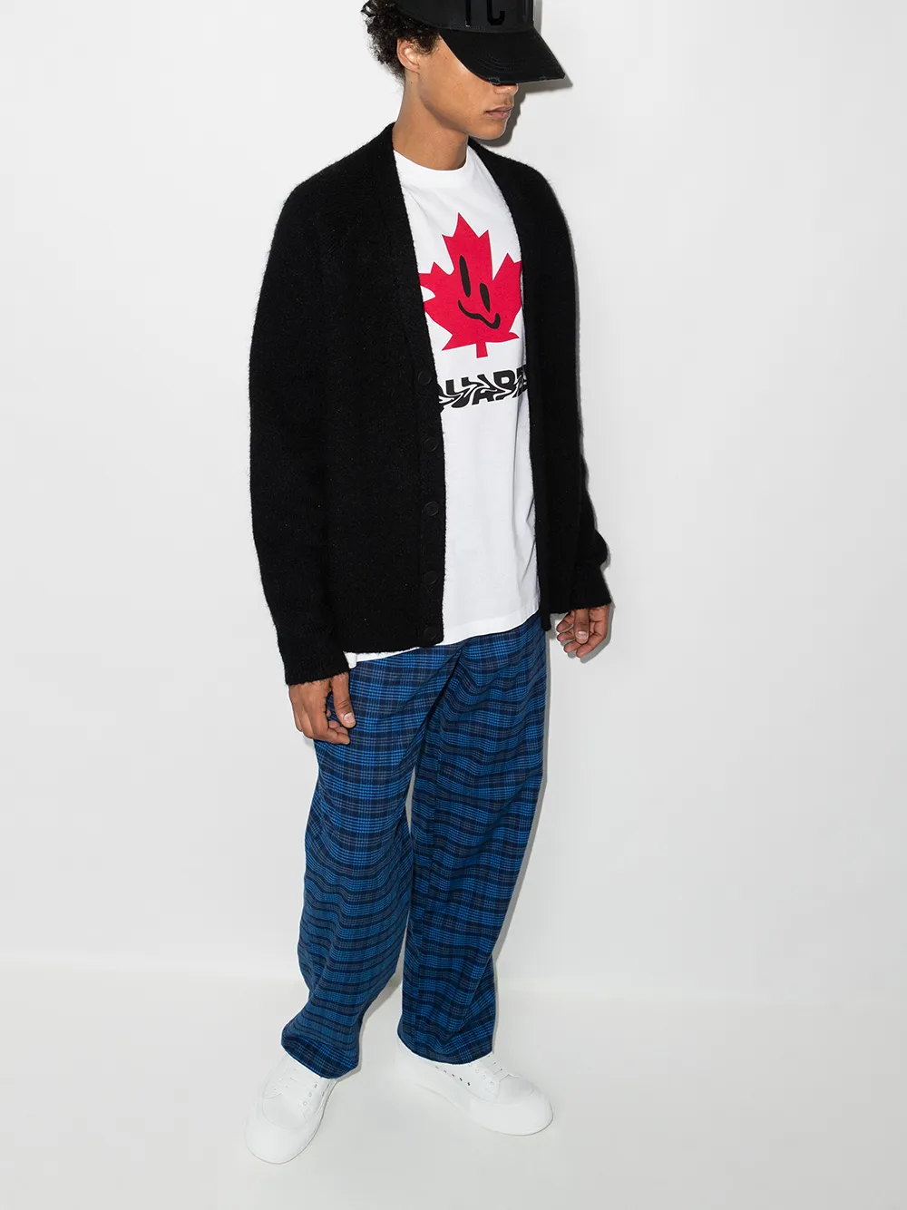 фото Dsquared2 футболка с принтом maple leaf