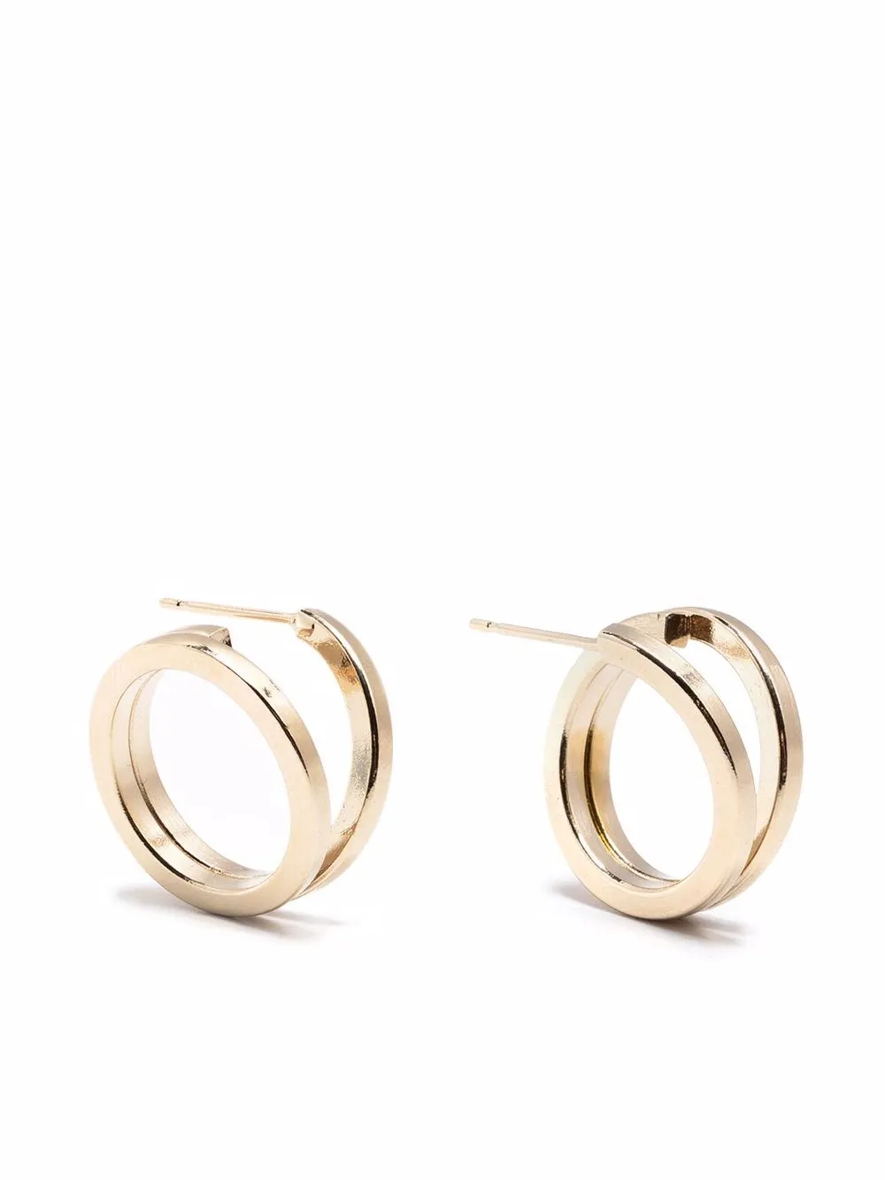 фото Justine clenquet витые серьги-кольца jennie