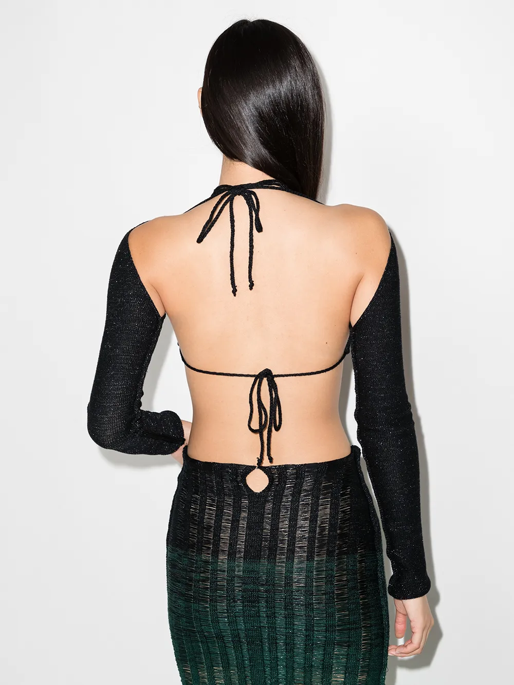 фото Emma gudmundson укороченный трикотажный топ solid