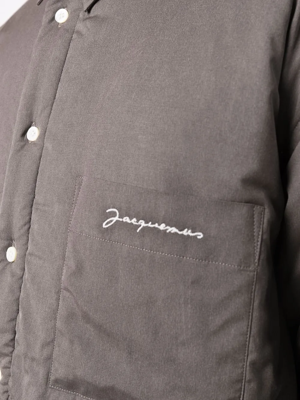 фото Jacquemus рубашка с карманом и логотипом