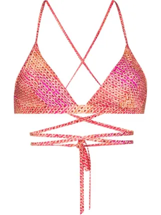 Isabel Marant Solange Triangle Wrap Strap Bikini Top Farfetch