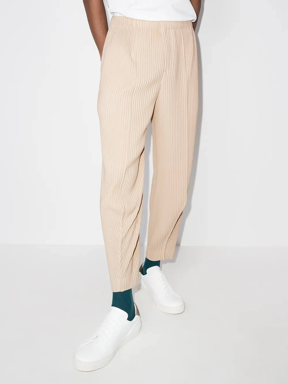 фото Homme plissé issey miyake плиссированные брюки прямого кроя