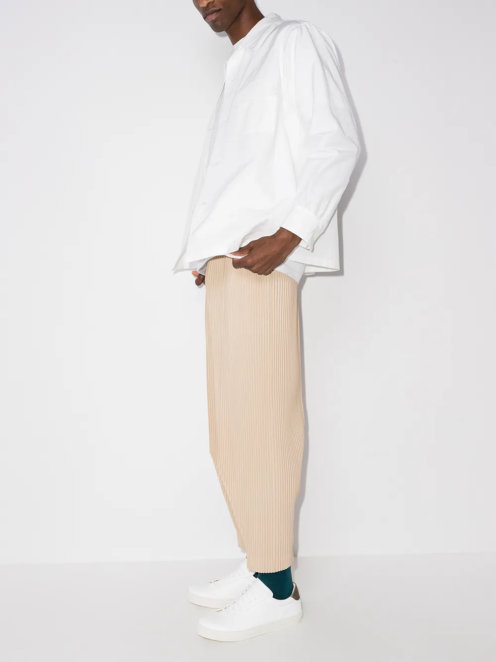 фото Homme plissé issey miyake плиссированные брюки прямого кроя
