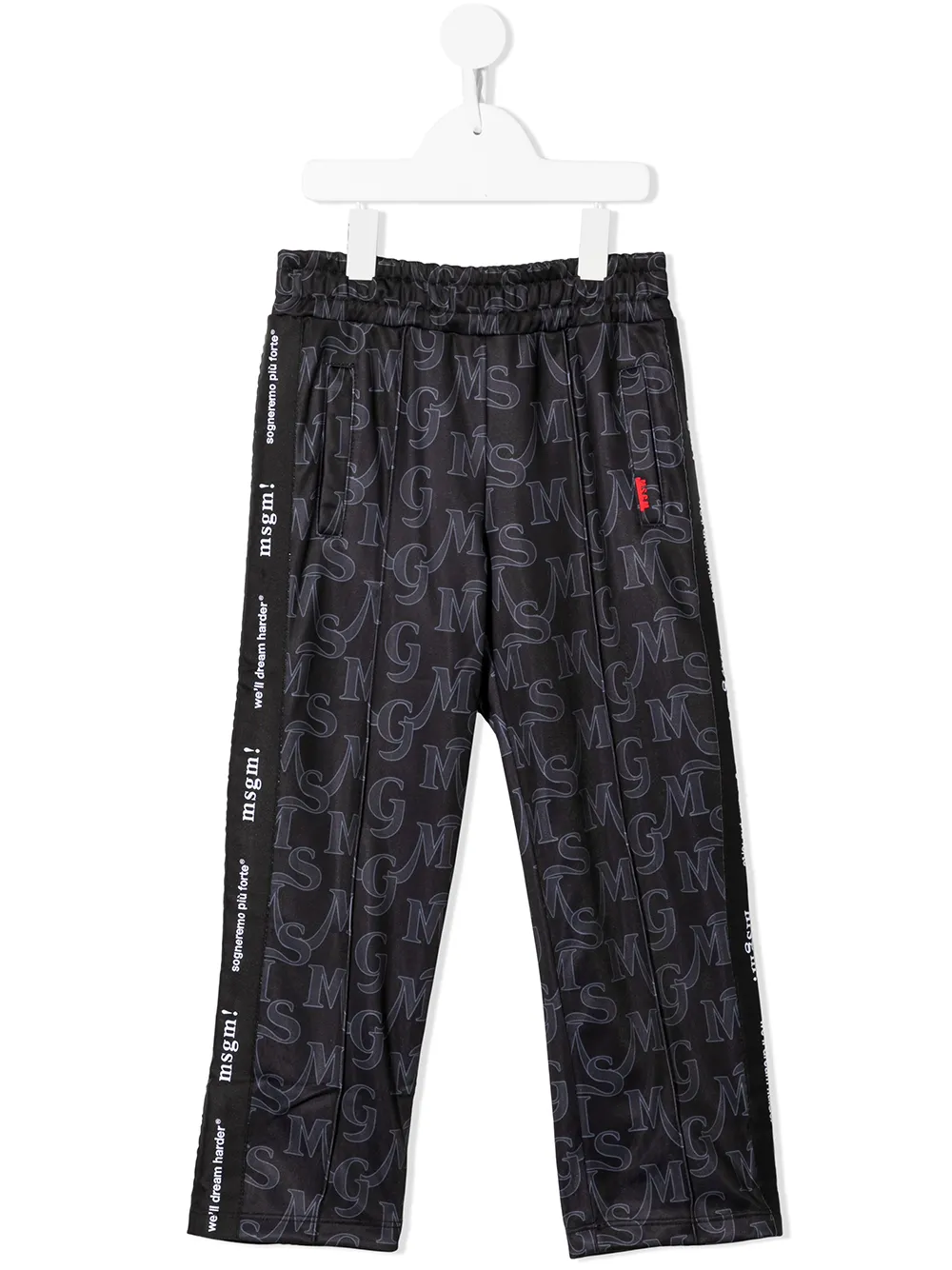 фото Msgm kids брюки с монограммой