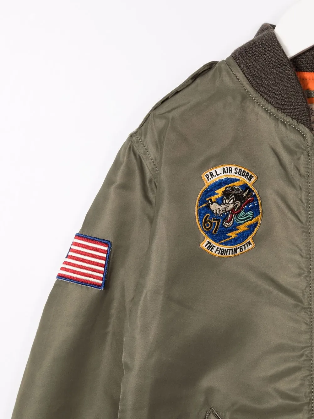 фото Ralph lauren kids бомбер на молнии с логотипом