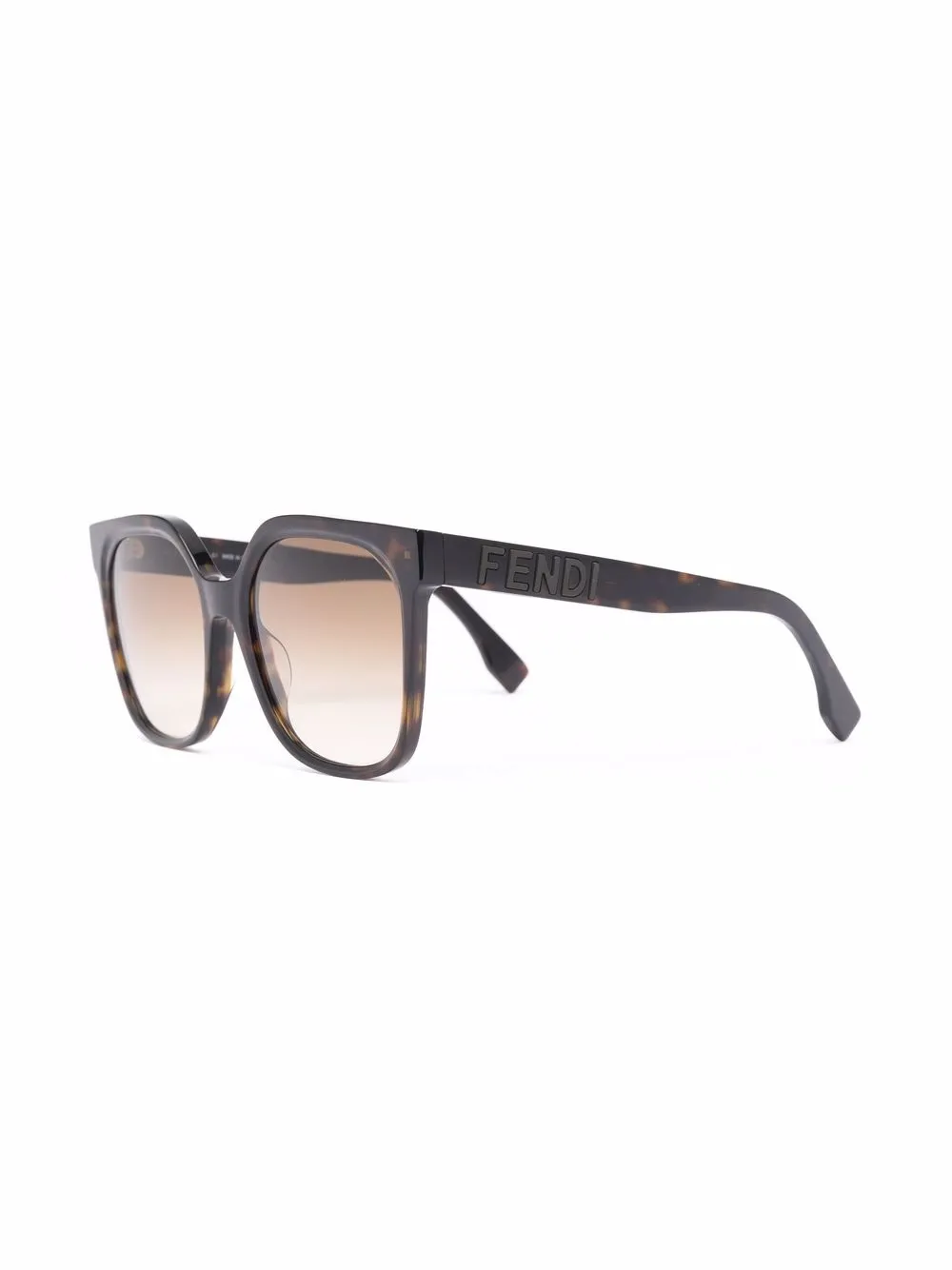 фото Fendi eyewear солнцезащитные очки в массивной оправе