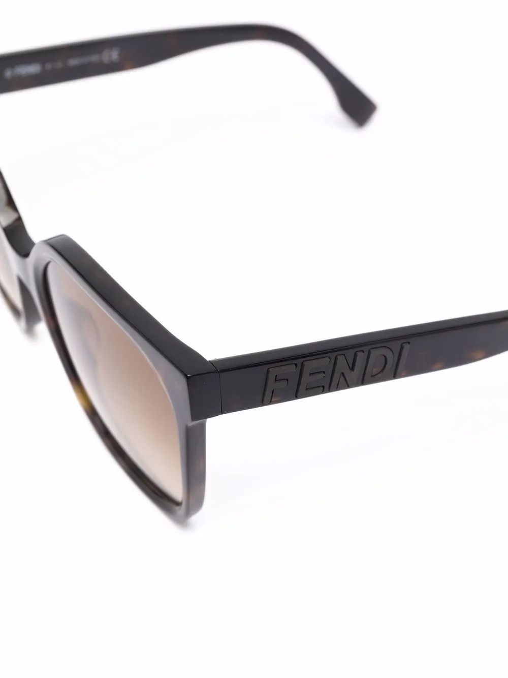 фото Fendi eyewear солнцезащитные очки в массивной оправе
