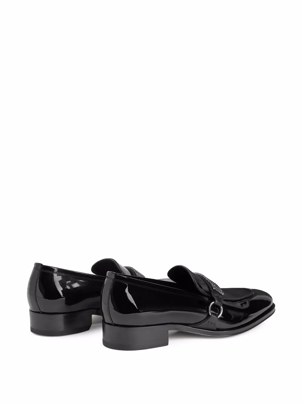 Giuseppe Zanotti Angeles Crystal Embellished Loafers In Black ModeSens