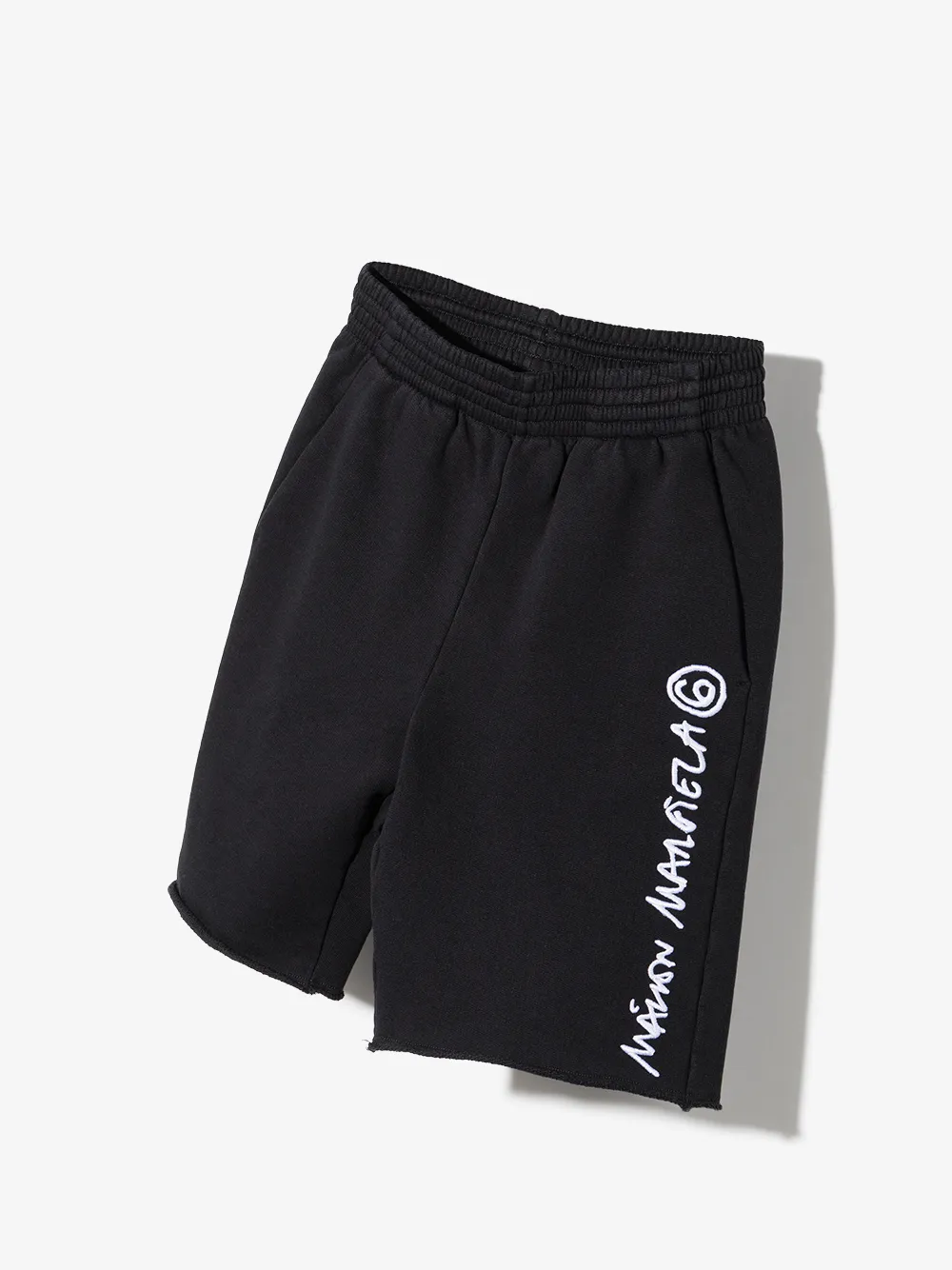 фото Mm6 maison margiela kids спортивные шорты с вышитым логотипом