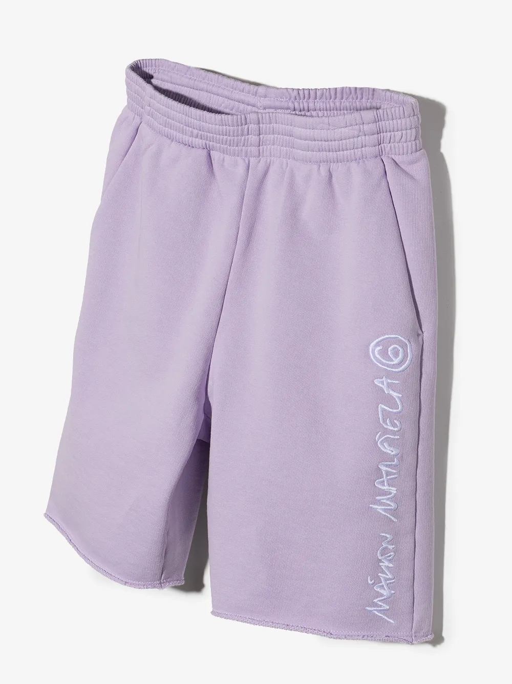 фото Mm6 maison margiela kids спортивные шорты с вышитым логотипом