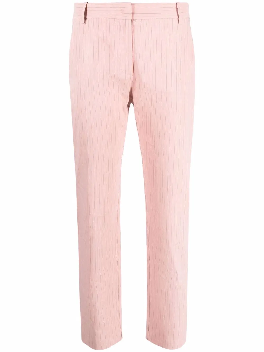 PINKO striped cropped chinos