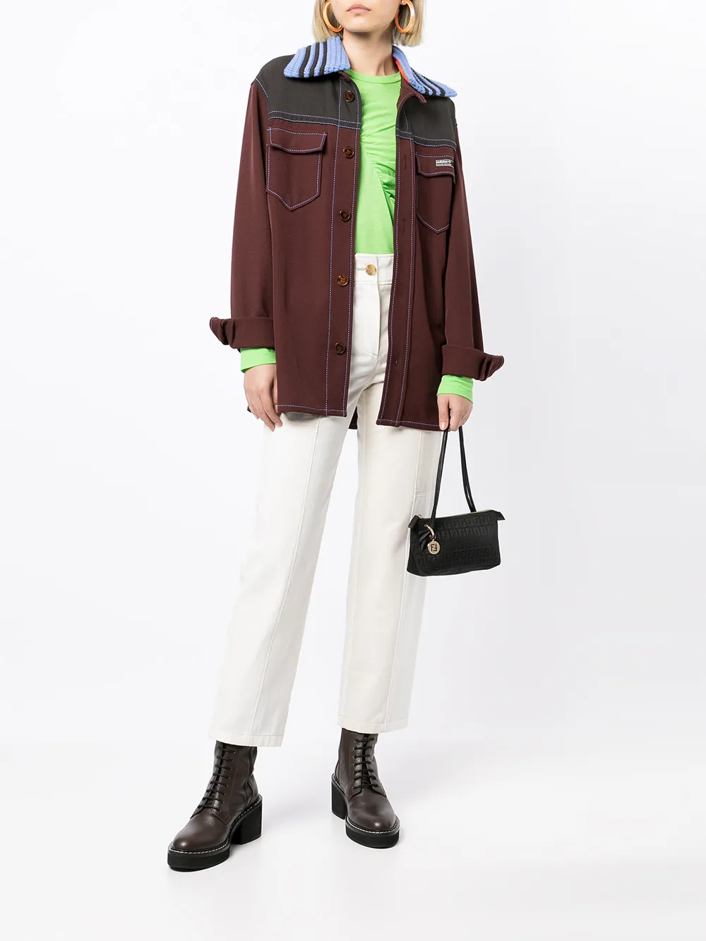 фото Fendi pre-owned мини-сумка 2000-х годов с узором zucchino