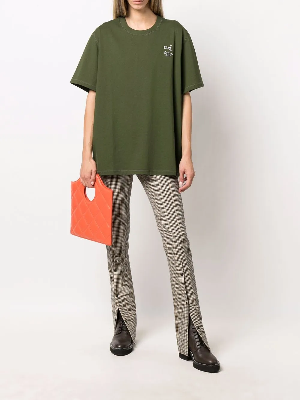 фото Puma футболка с нашивкой из коллаборации с maison kitsuné