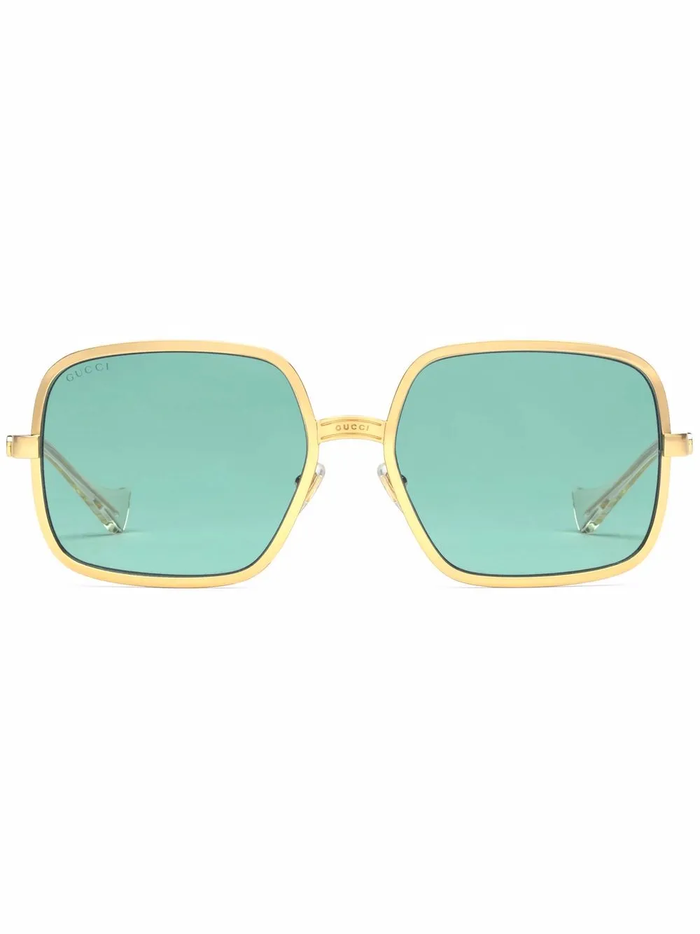 Gucci Eyewear Zonnebril Met Rechthoekig Montuur Farfetch