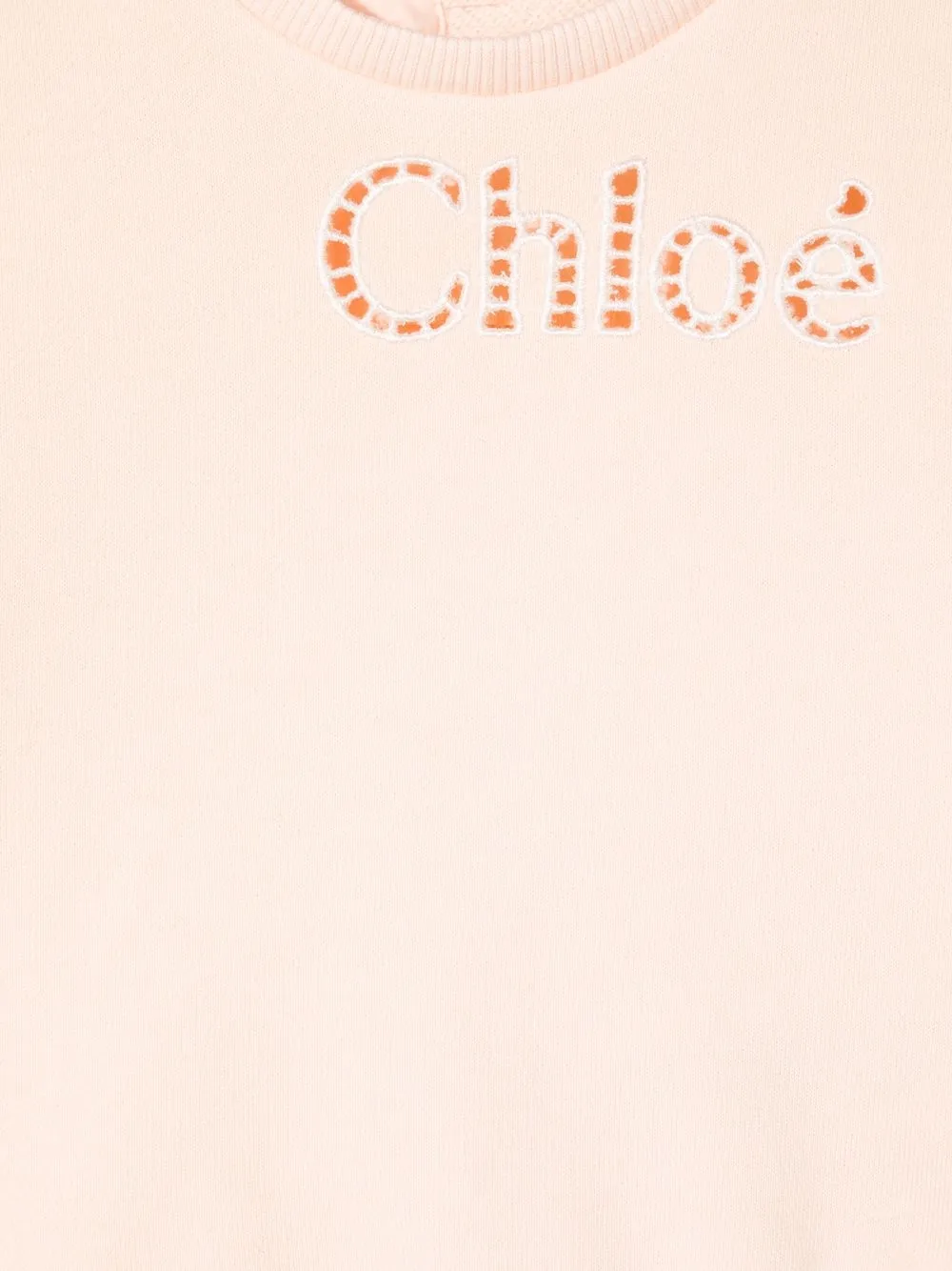 фото Chloé kids толстовка с английской вышивкой