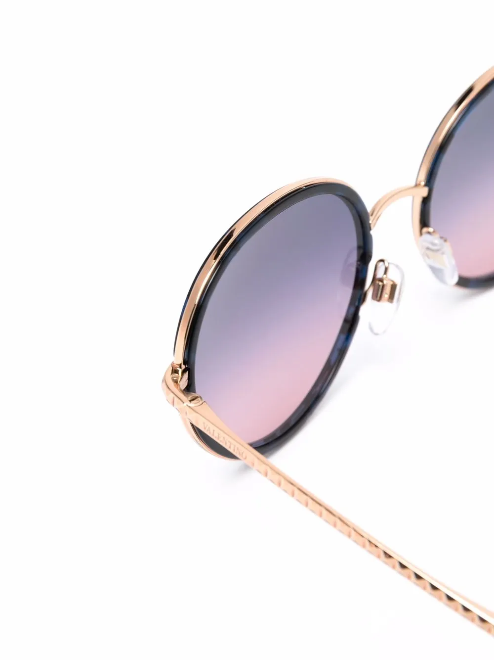 фото Valentino eyewear очки rockstud в круглой оправе