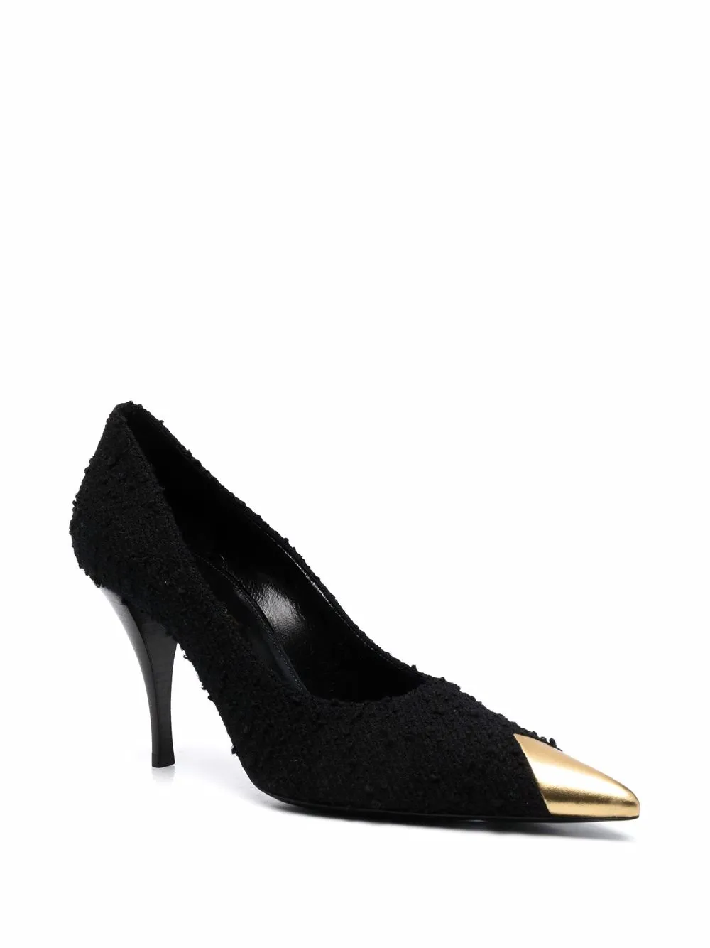 фото Saint laurent твидовые туфли-лодочки