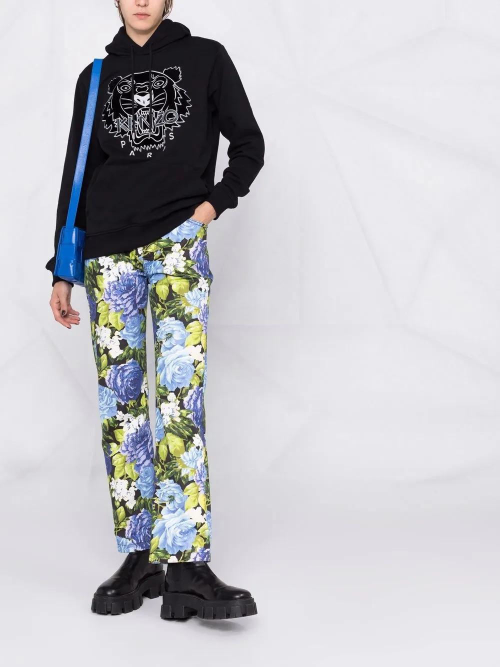 фото Kenzo худи с вышивкой и кулиской