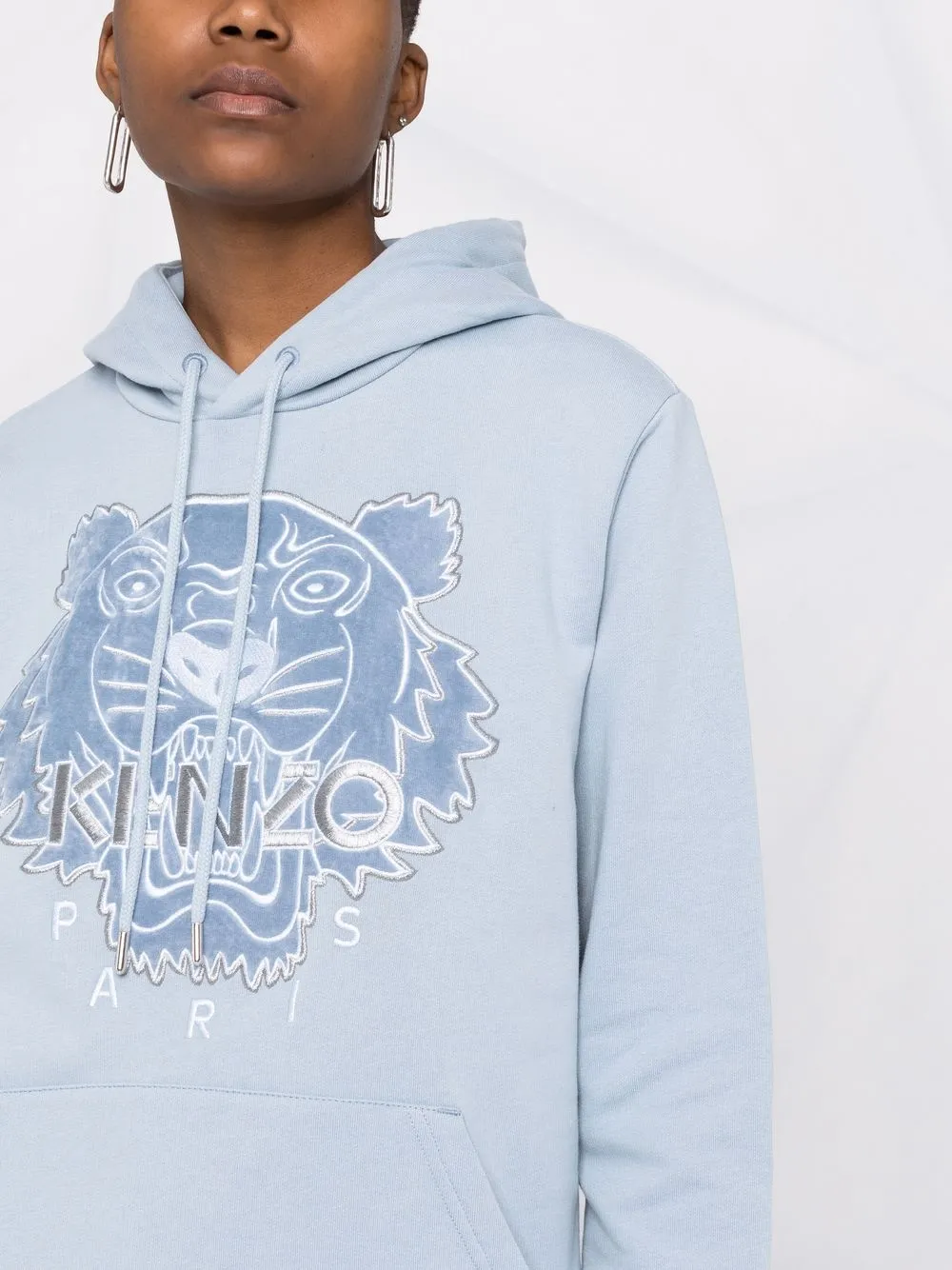 фото Kenzo худи с вышивкой и кулиской