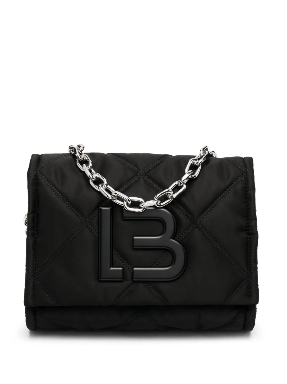 Bimba Y Lola Logo Plaque Quilted Shoulder Bag Farfetch