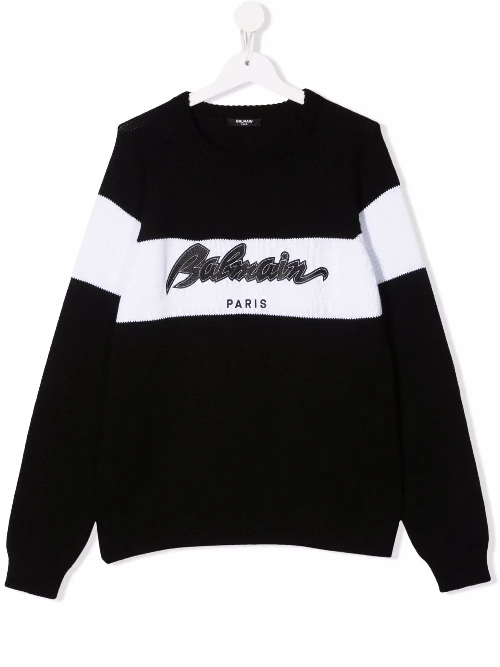 фото Balmain kids толстовка в полоску с логотипом
