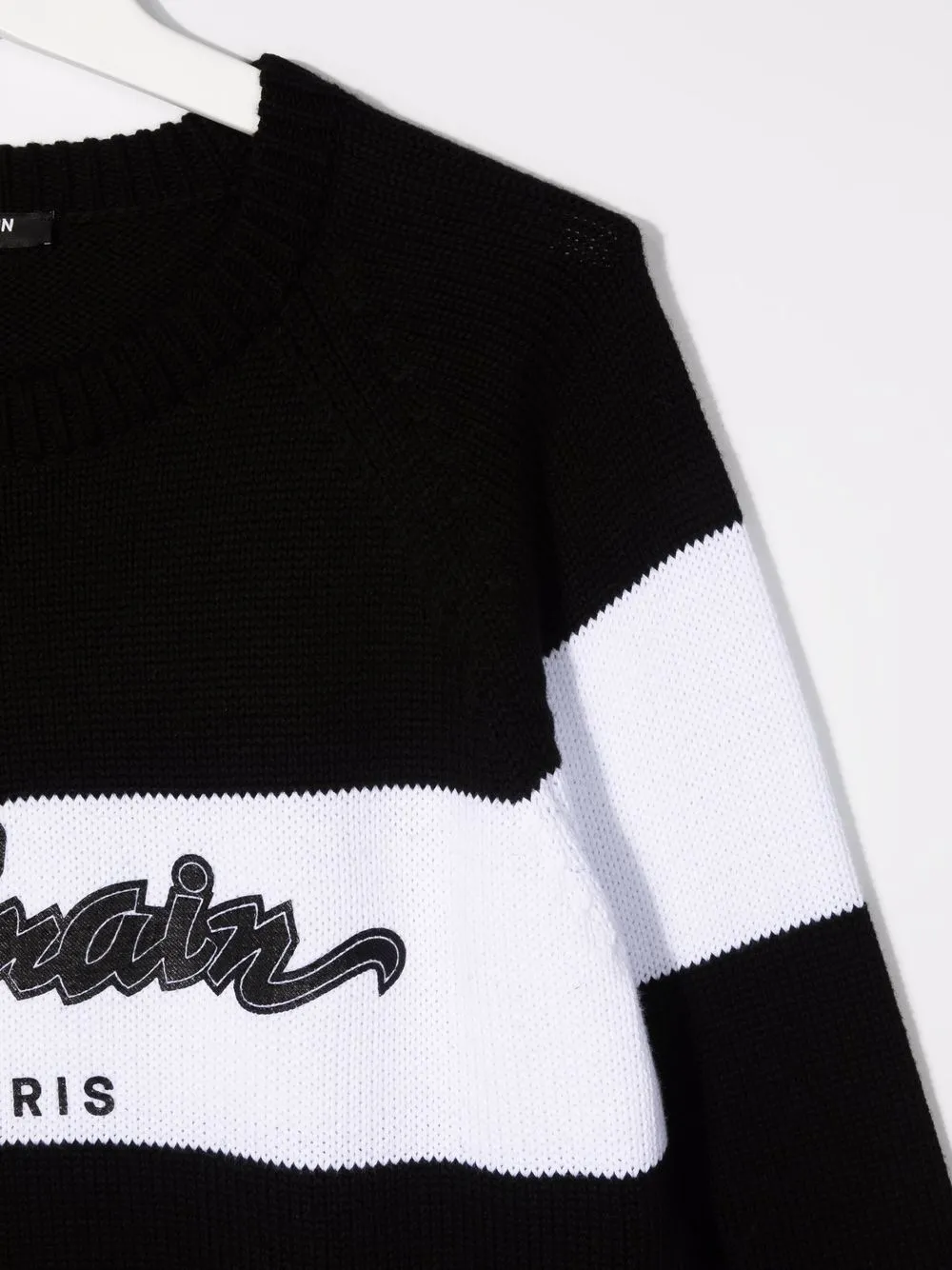 фото Balmain kids толстовка в полоску с логотипом