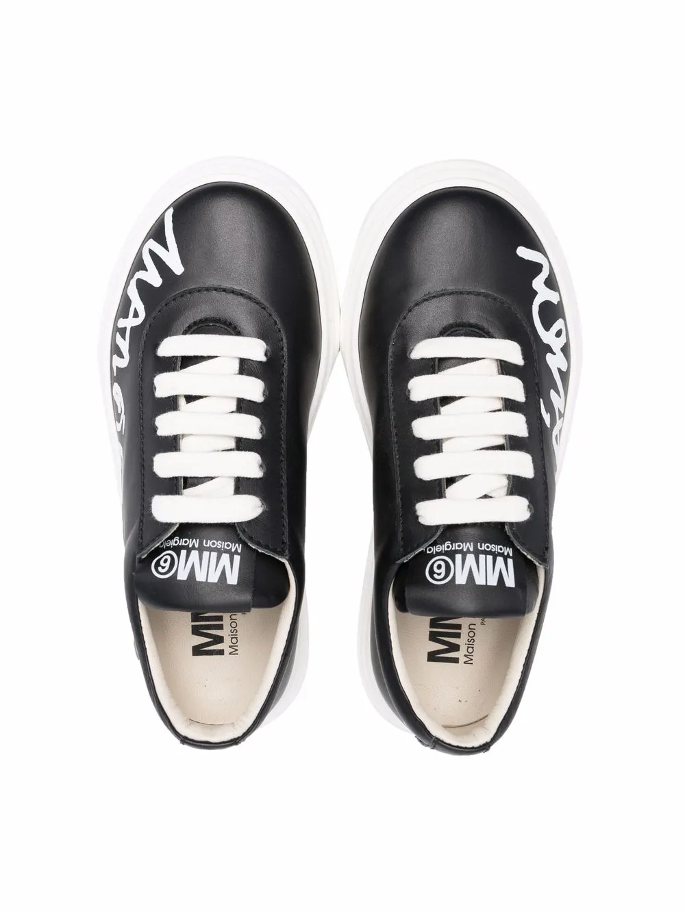 фото Mm6 maison margiela kids кроссовки с логотипом