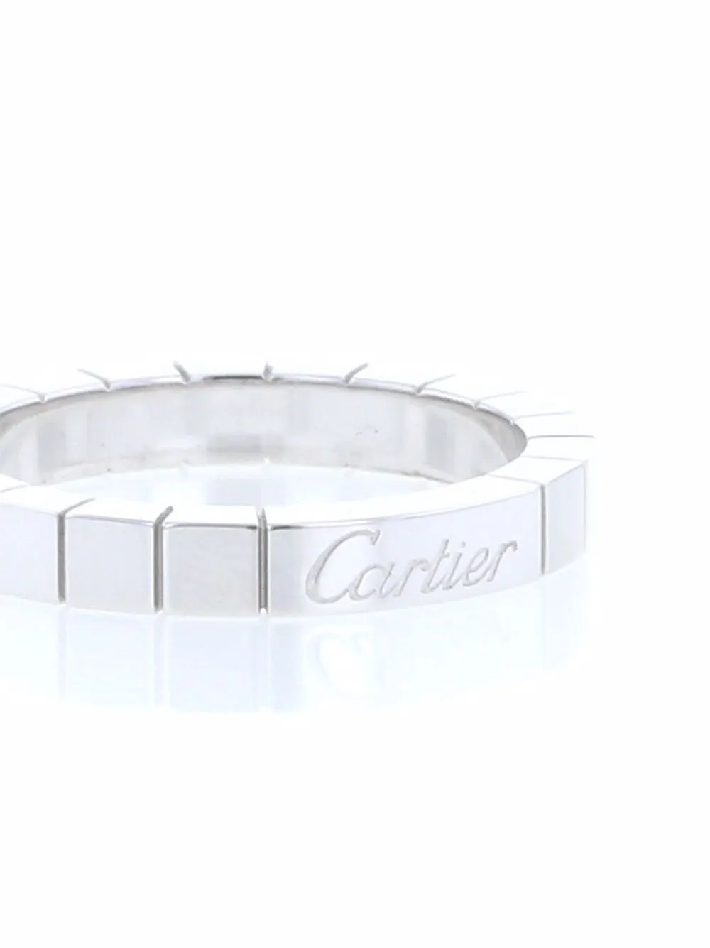 фото Cartier кольцо lanière из белого золота