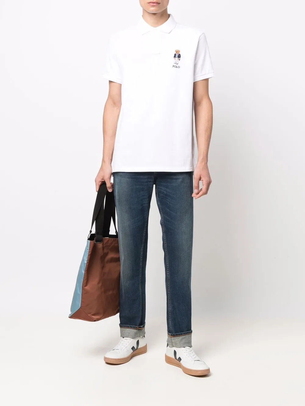 фото Polo ralph lauren рубашка поло с вышитым логотипом