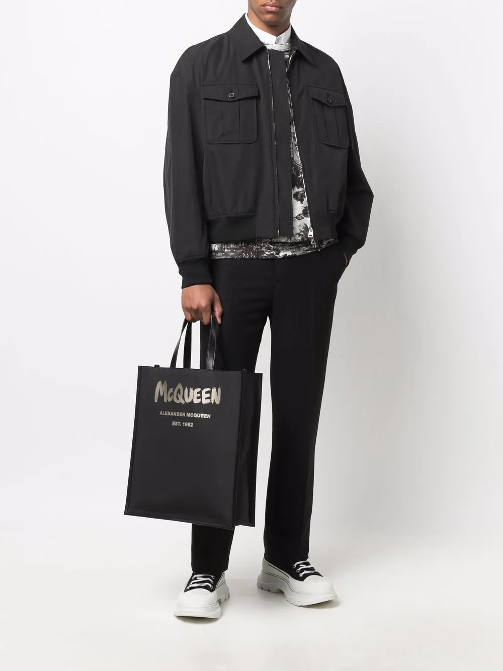 фото Alexander mcqueen сумка-тоут с логотипом