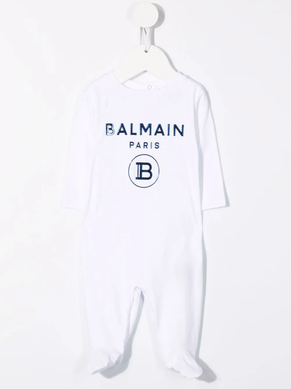 фото Balmain kids комбинезон для новорожденного с логотипом