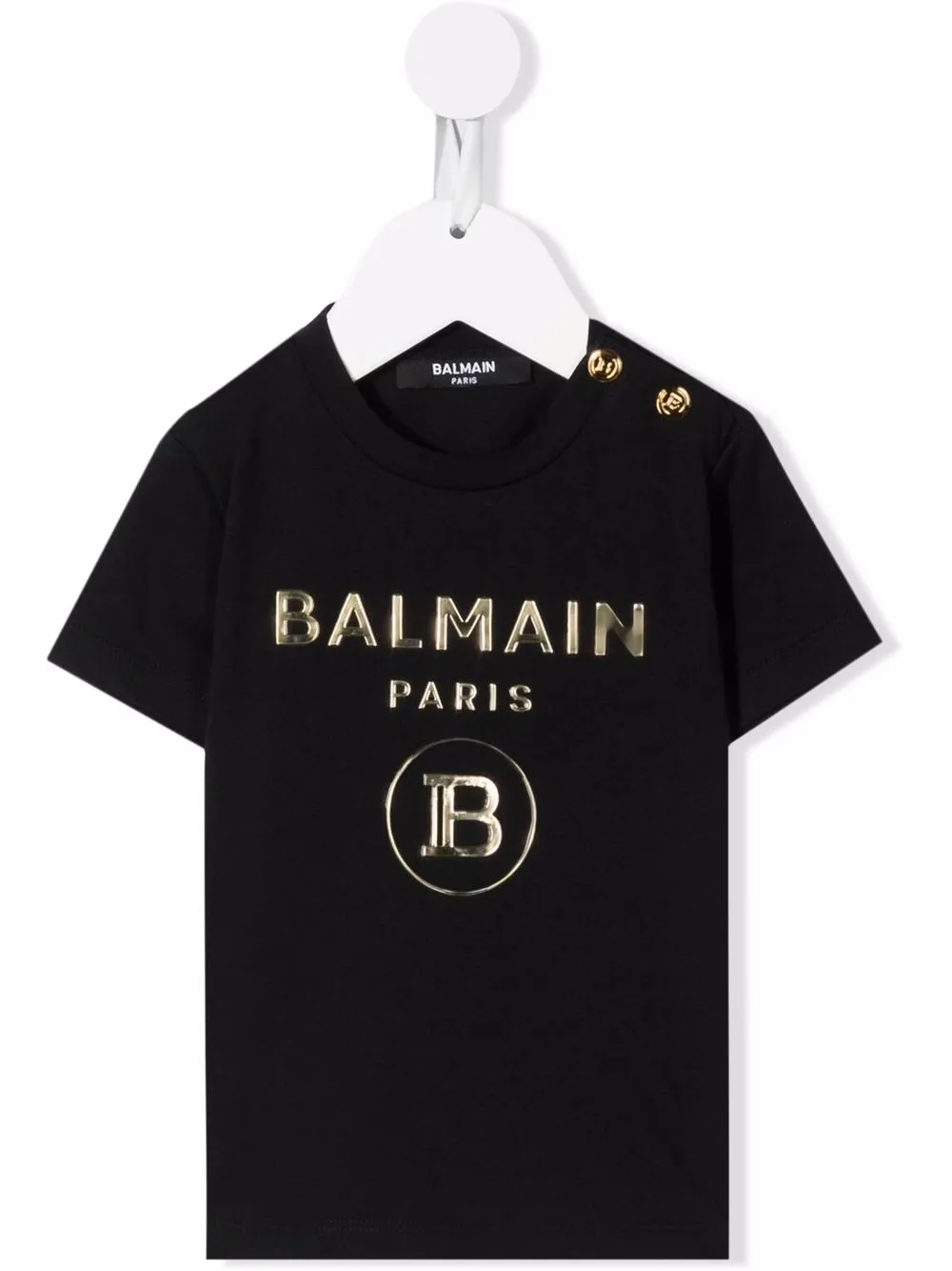 фото Balmain kids футболка с логотипом