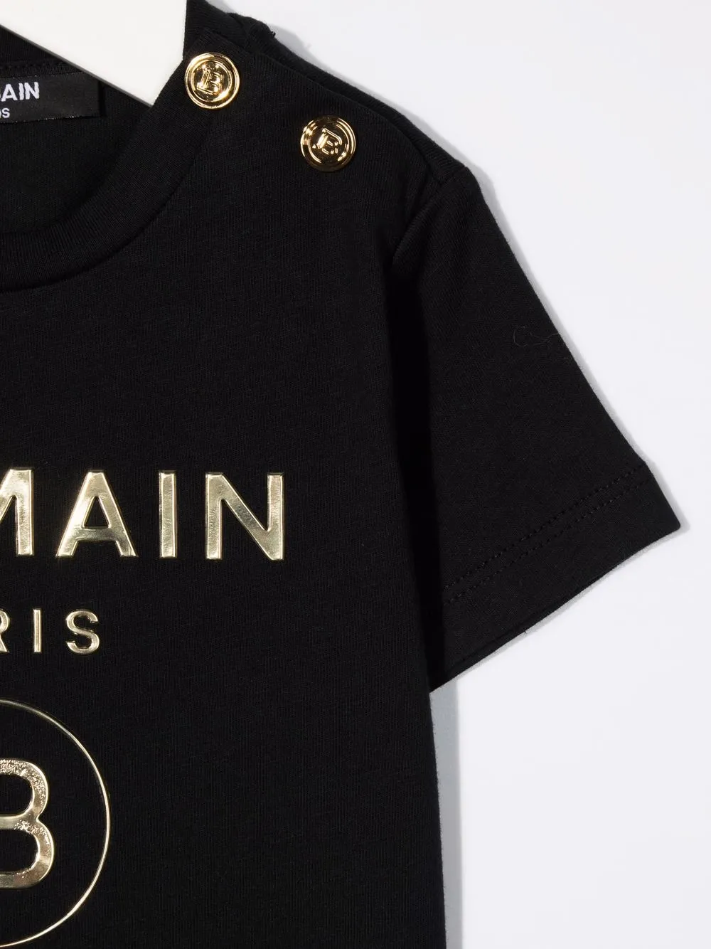 фото Balmain kids футболка с логотипом