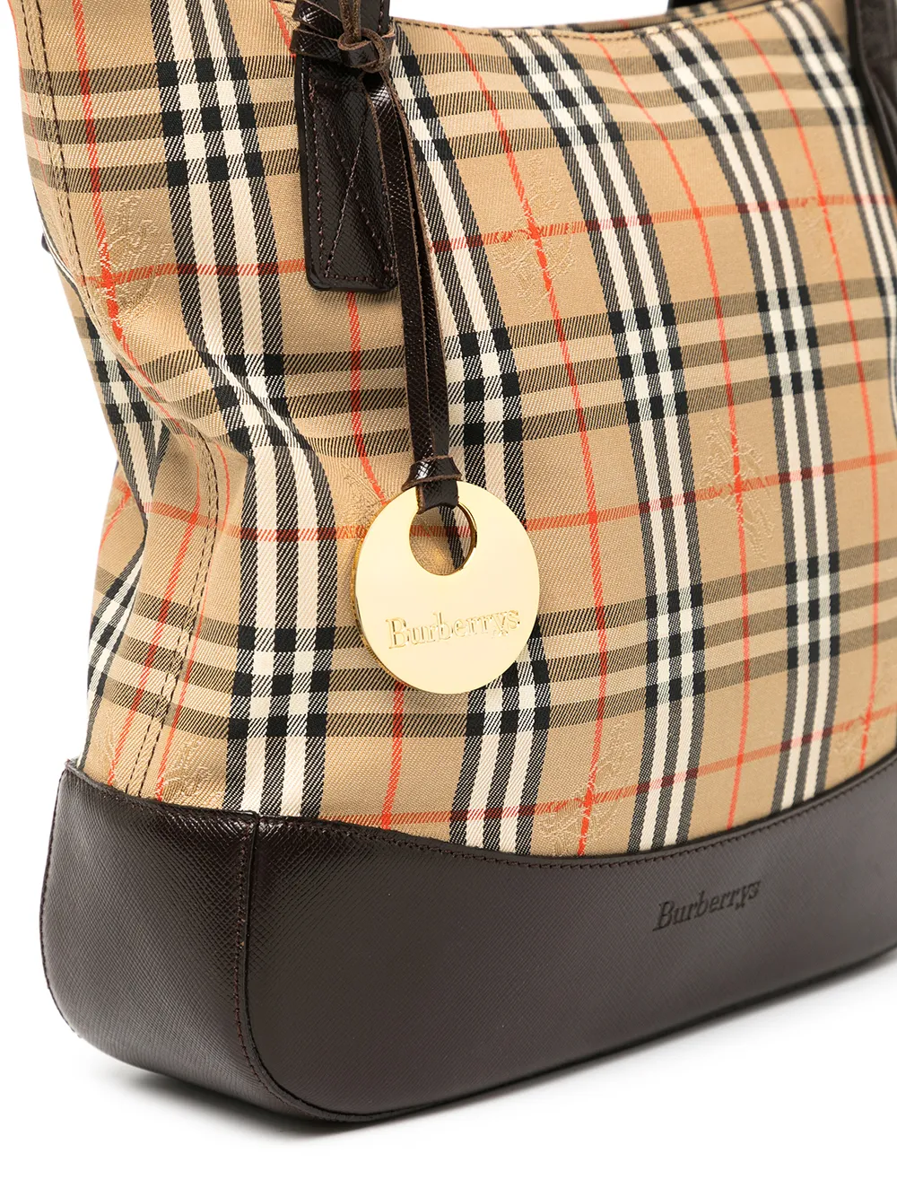 фото Burberry pre-owned сумка-тоут 1990-х годов в клетку house check