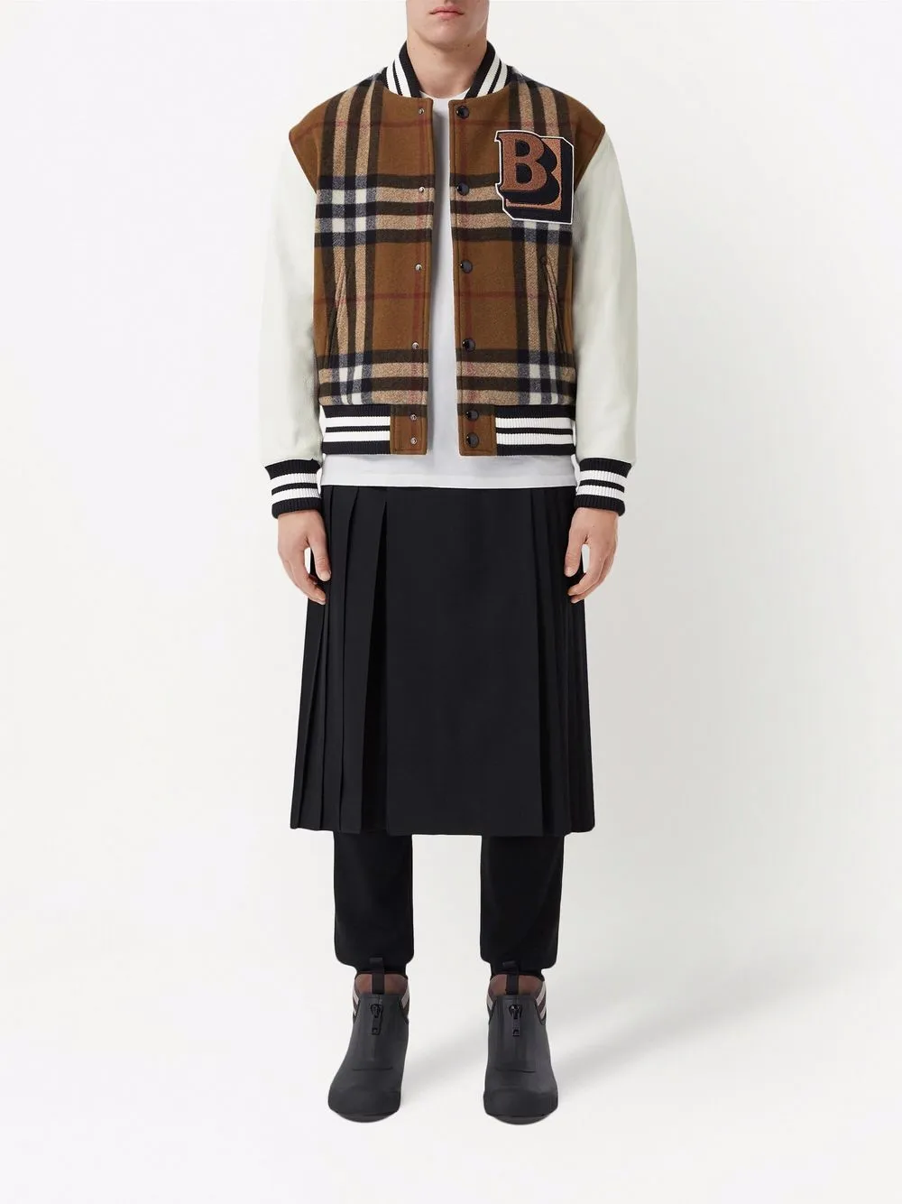 фото Burberry бомбер в клетку