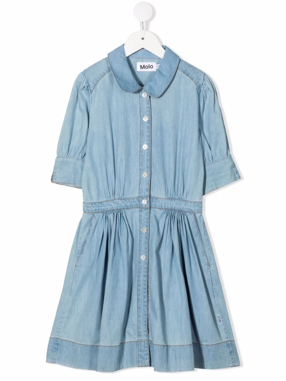 Molo vestido con botones - Azul