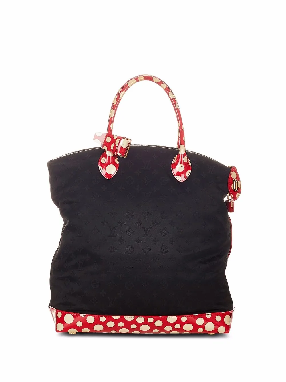 фото Louis vuitton сумка lockit mm ограниченной серии 2012-го года из коллаборации с yayoi kusama