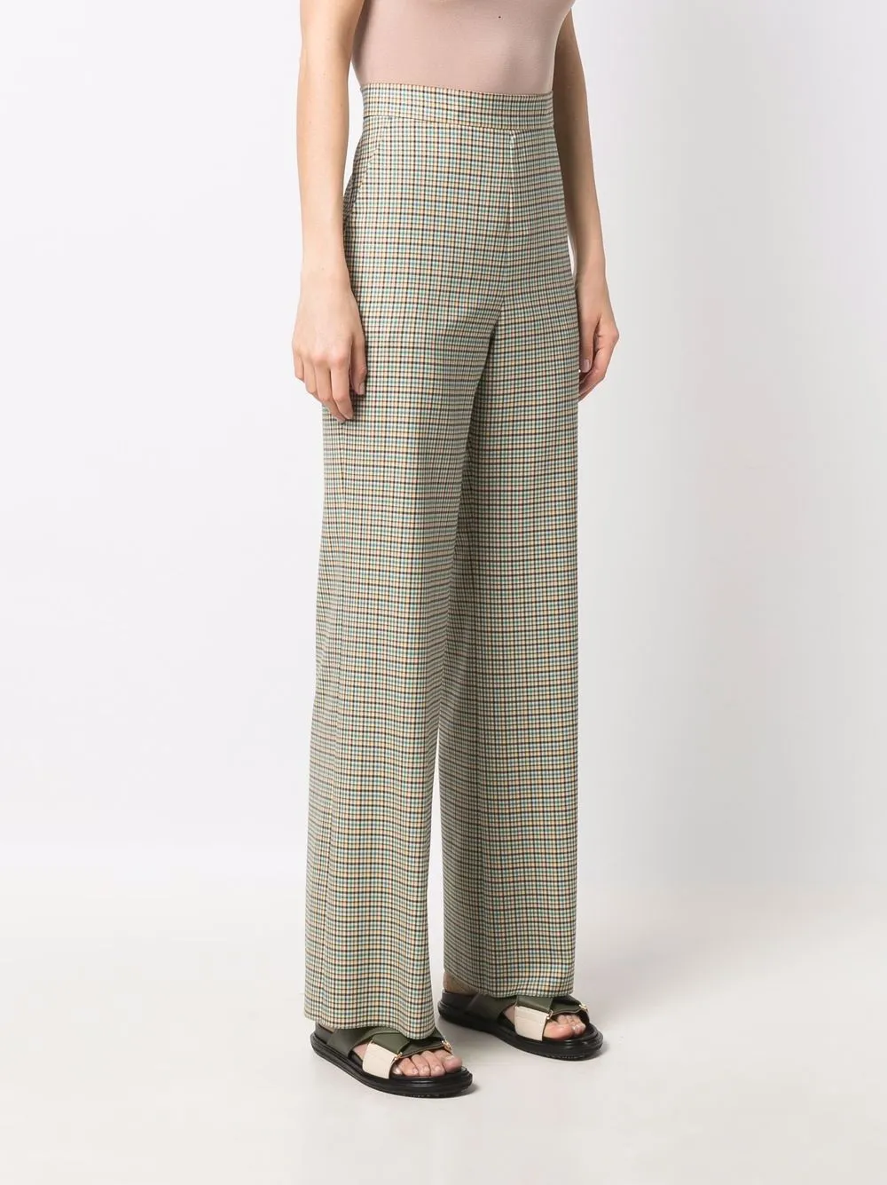 фото Etro клетчатые брюки строгого кроя