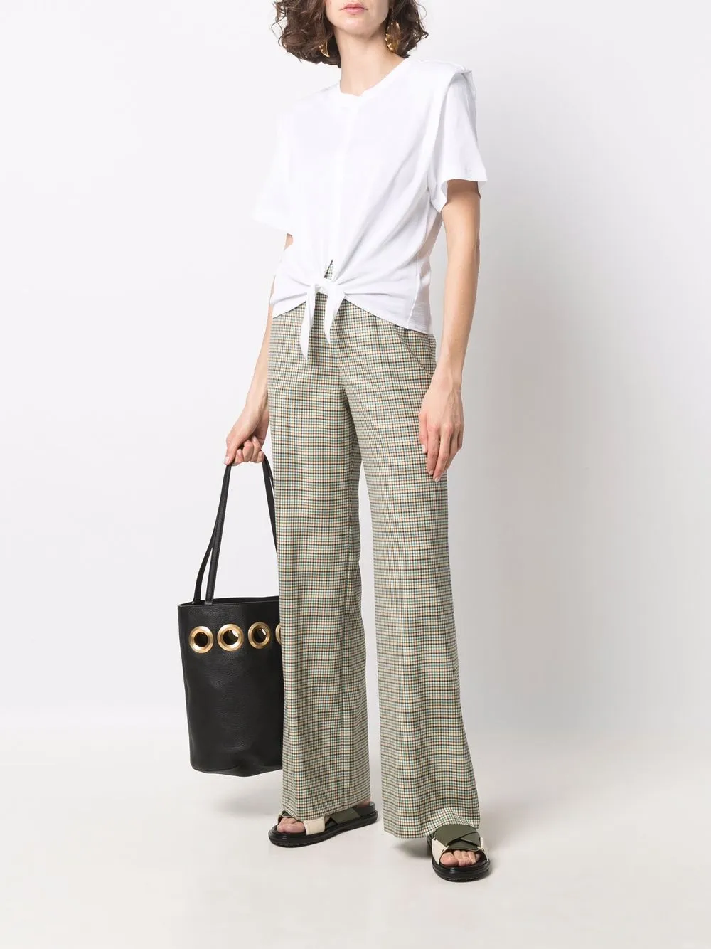 фото Etro клетчатые брюки строгого кроя